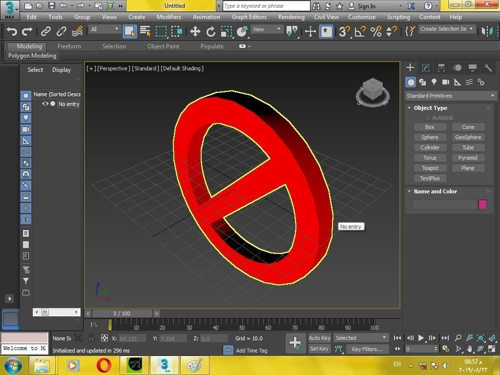 No entry sign 3d print 3D print model_15