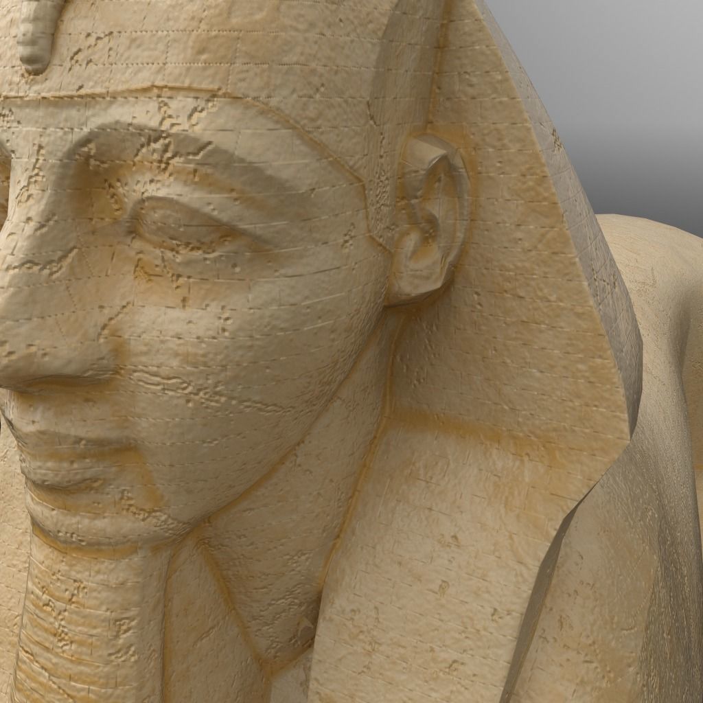 The Great Sphinx of Giza Low-poly 3D model_5