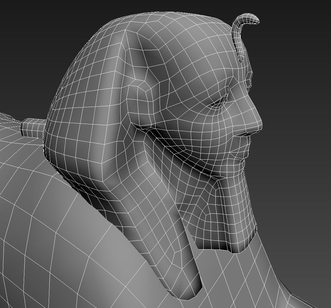 The Great Sphinx of Giza Low-poly 3D model_10
