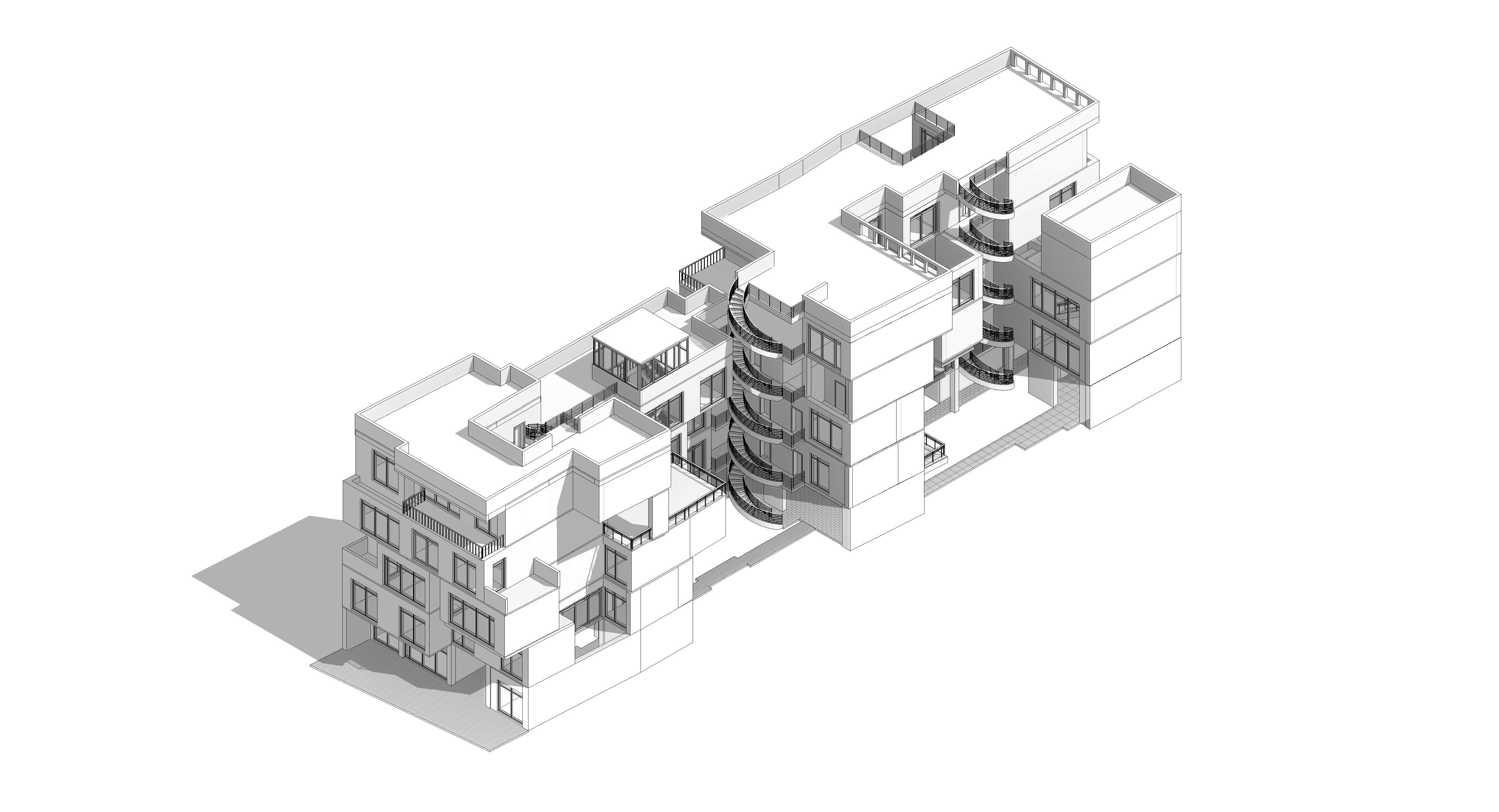 Futuristic building 3D model_12