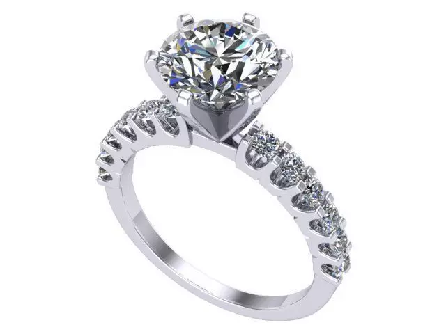  Engagement Ring 3D print model_0
