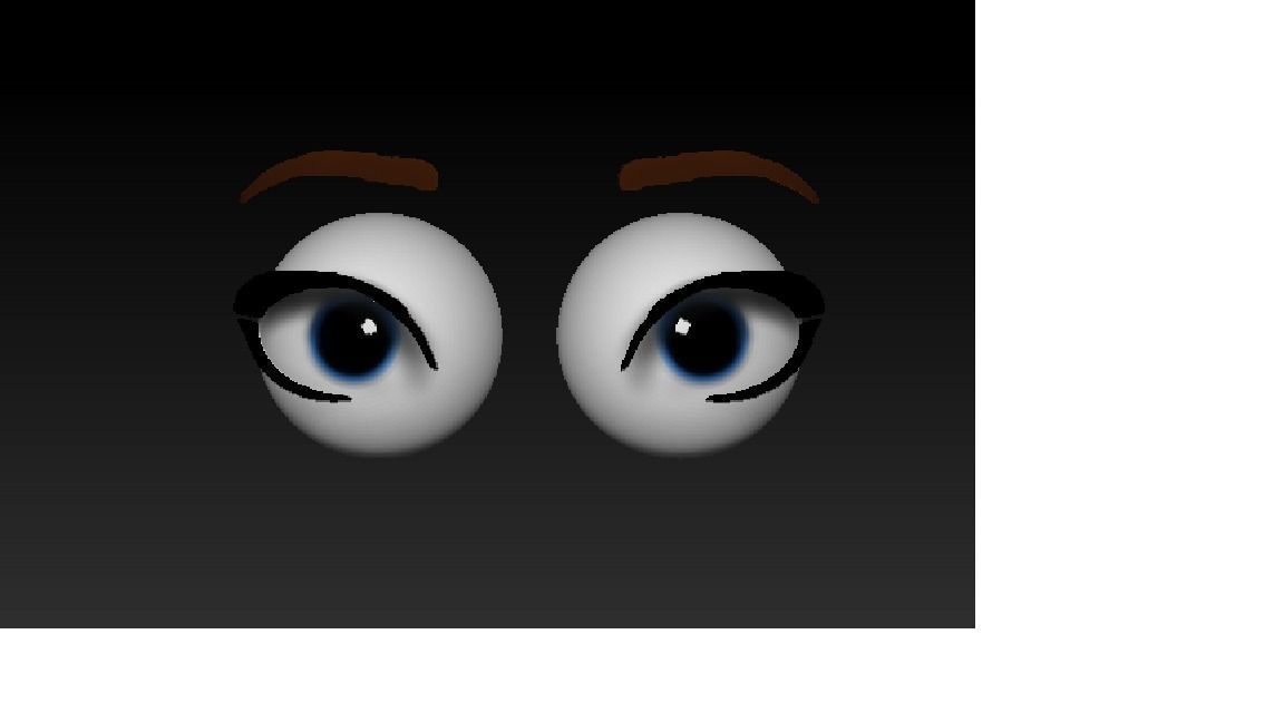 Stylized Female Basic Mesh Head 3D model 3D model_4