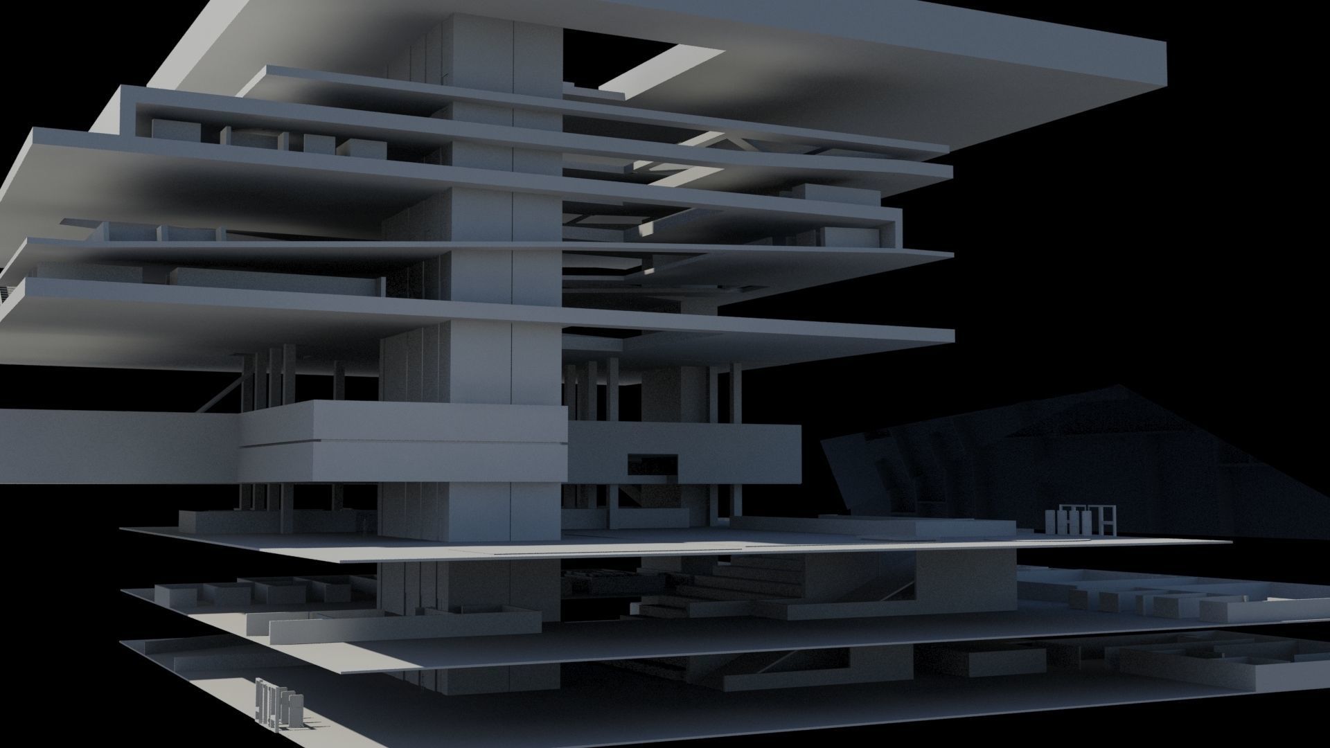 Seattle Public Library  3D model_4