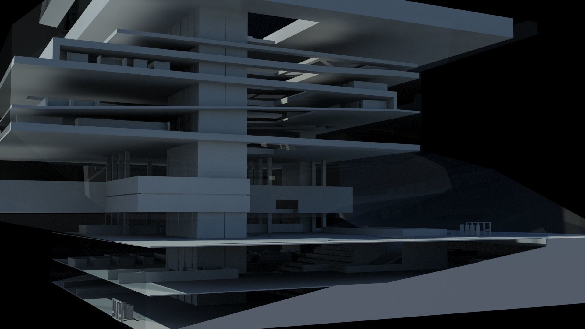 Seattle Public Library  3D model_5