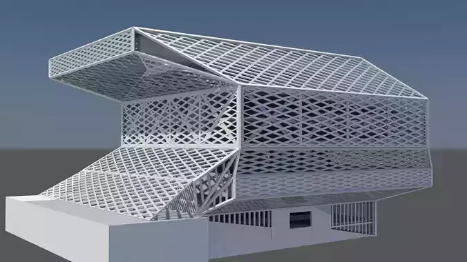 Seattle Public Library  3D model