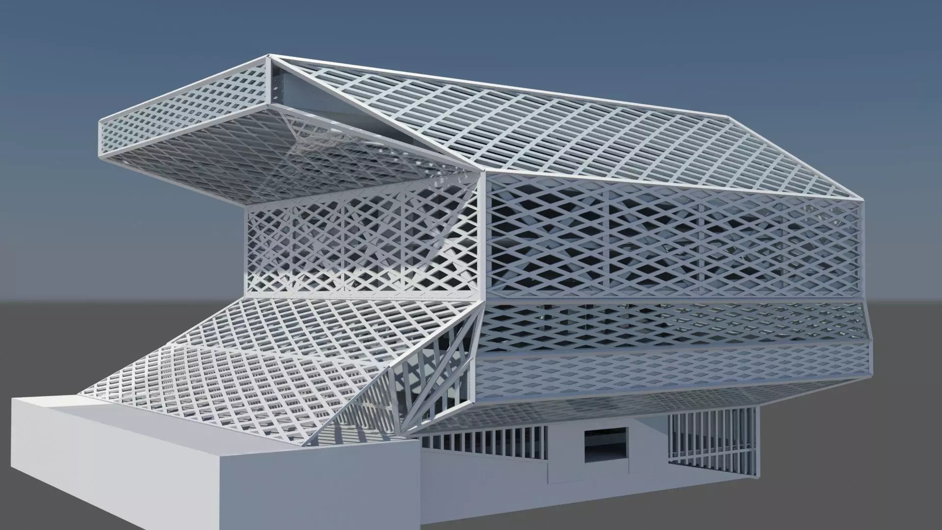 Seattle Public Library  3D model_0