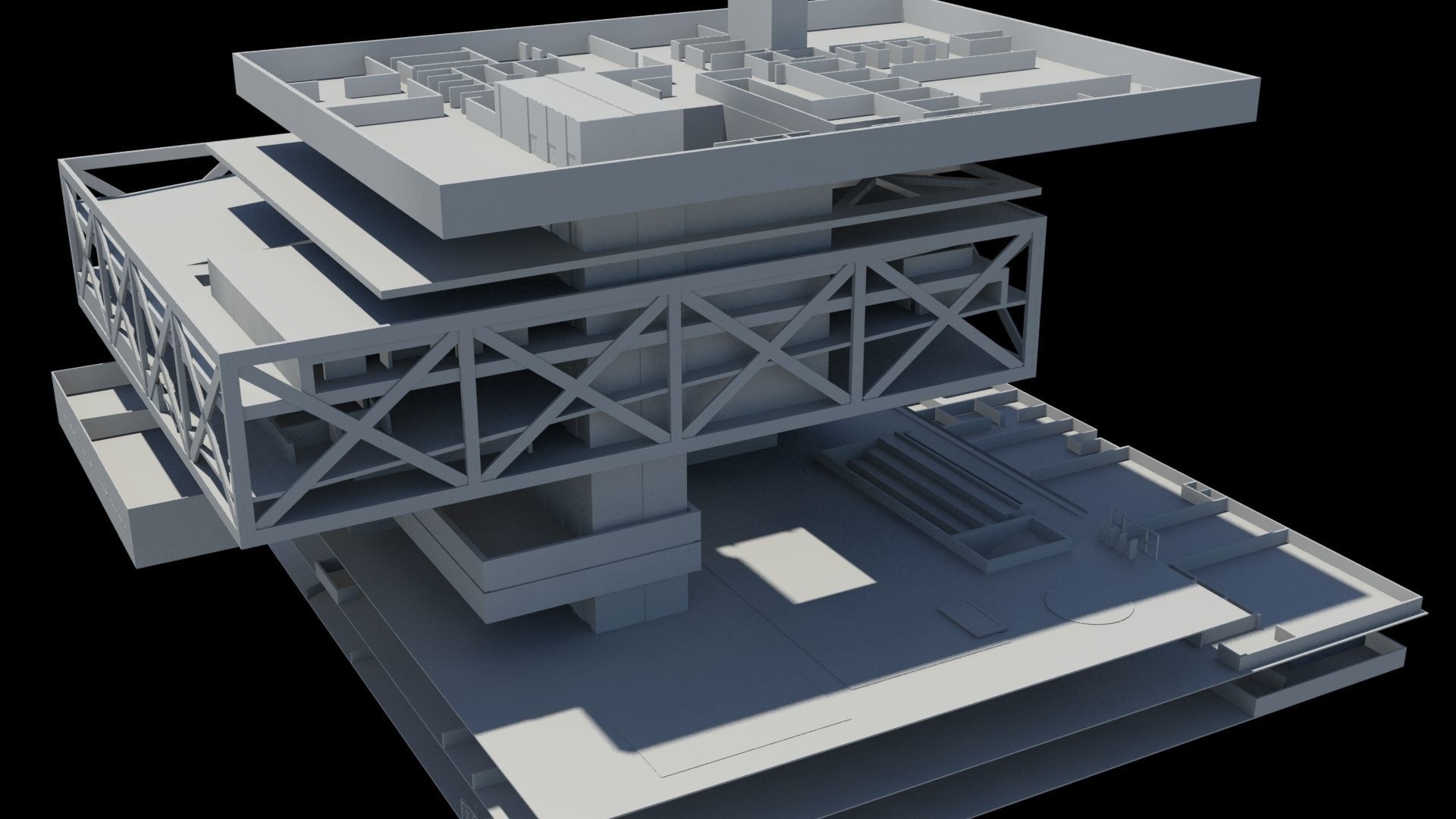 Seattle Public Library  3D model_11