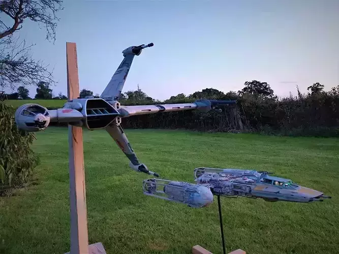 starwars Y-wing and B-wing 3D Model Collection