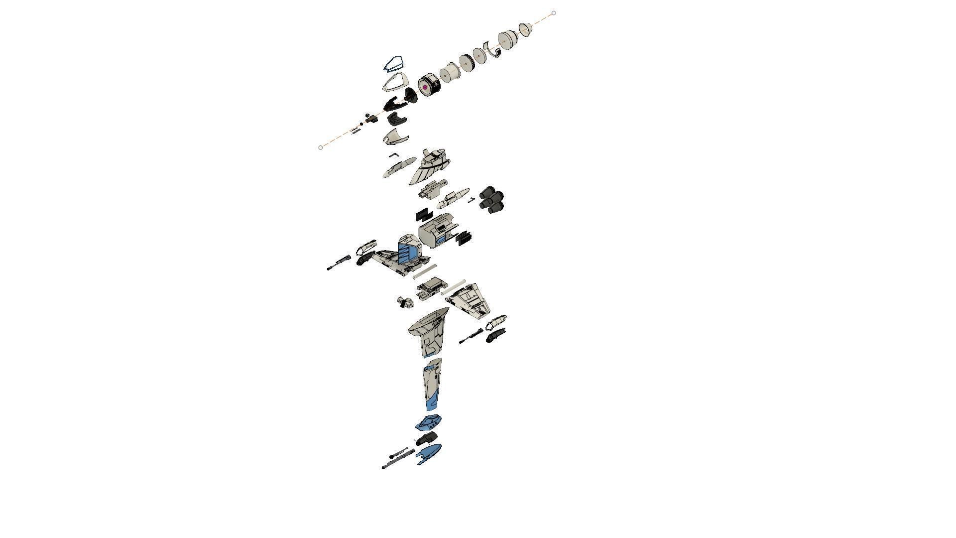 starwars Y-wing and B-wing 3D Model Collection_8