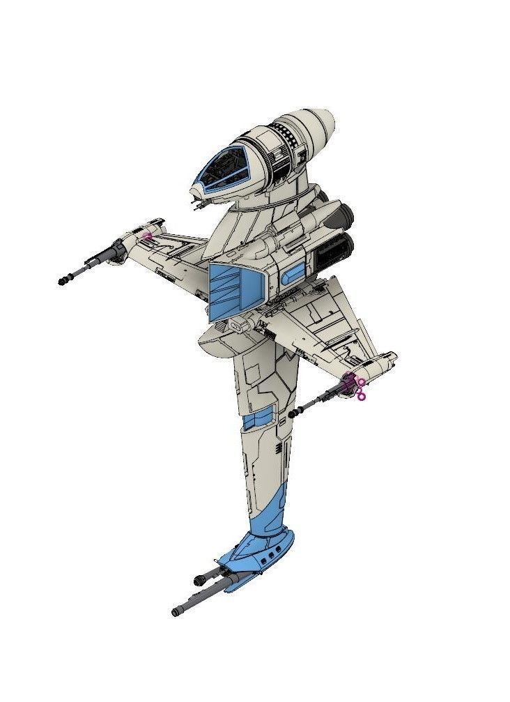 starwars Y-wing and B-wing 3D Model Collection_7