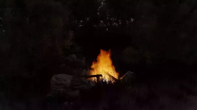 FIRE IN BLENDER 3D print model