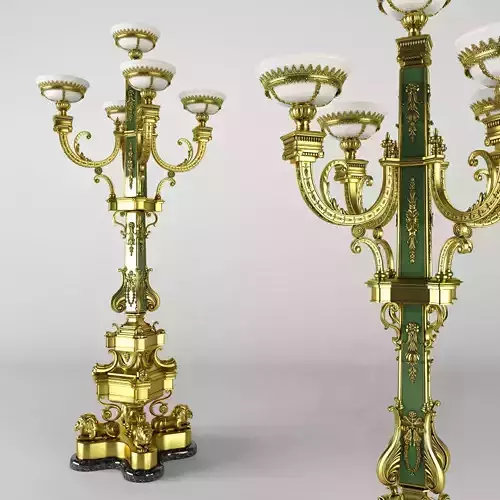 Standing classic chandelier