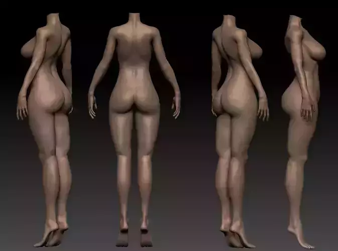 Charracter for game High Poly in Zbrush