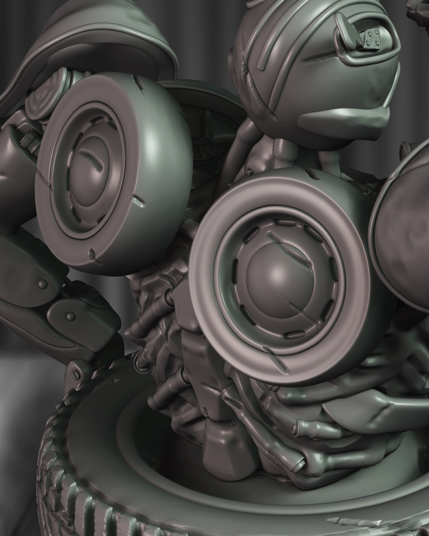 Bumblebee robot 3D print model_6