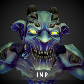 Stylized Fantasy Imp Low-poly 3D model_6
