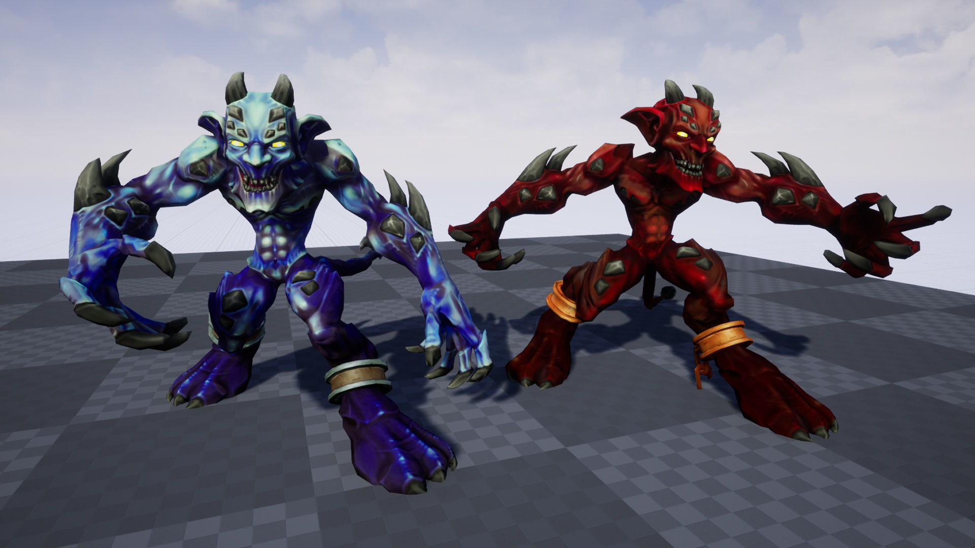 Stylized Fantasy Imp Low-poly 3D model_10