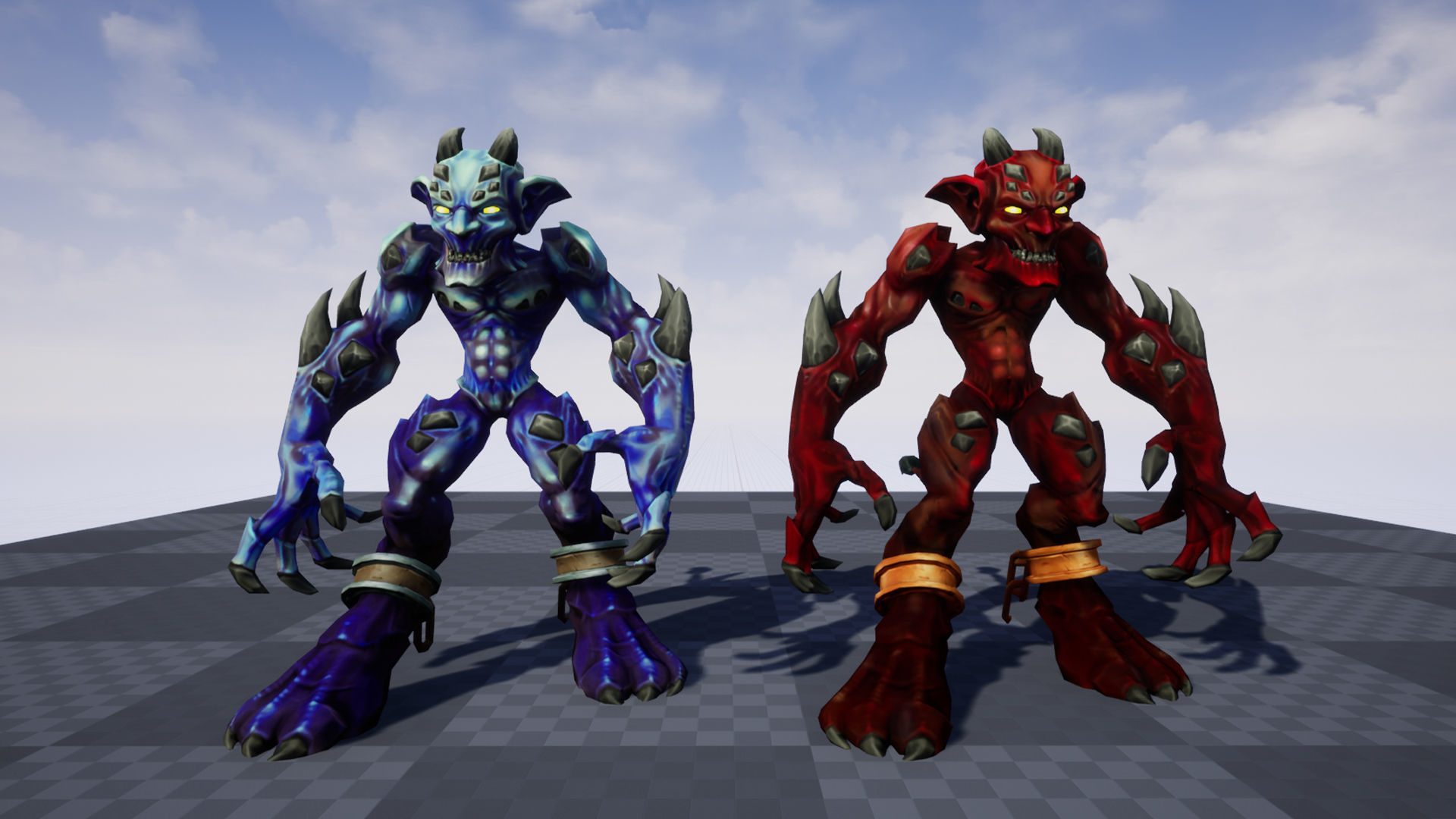 Stylized Fantasy Imp Low-poly 3D model_9