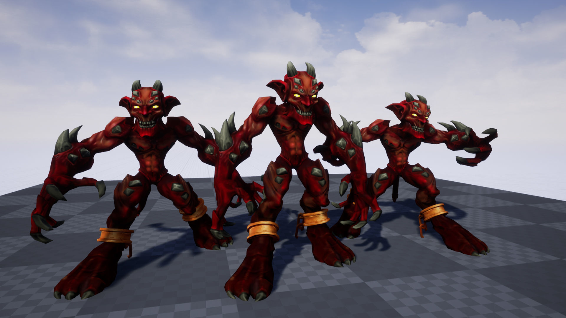Stylized Fantasy Imp Low-poly 3D model_7