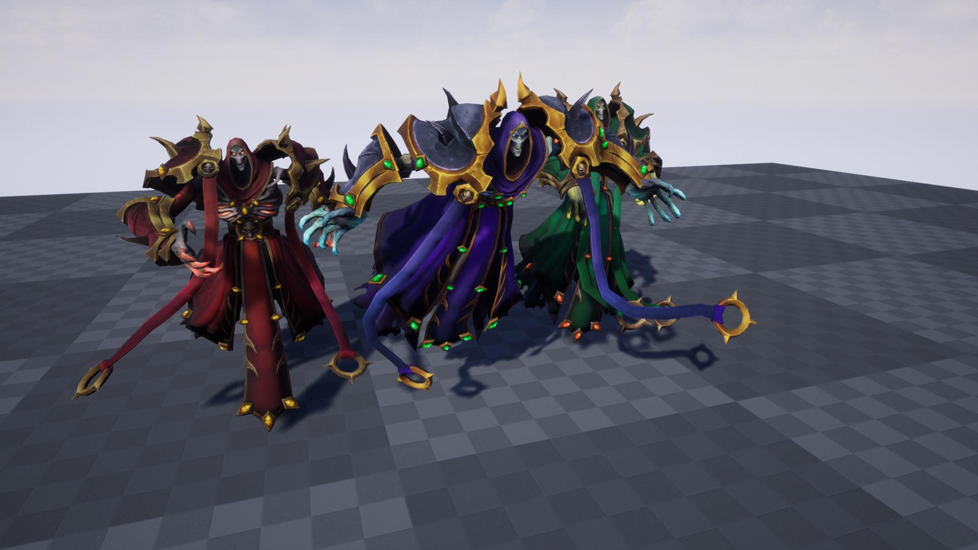 Stylized Fantasy Lich Low-poly 3D model_8