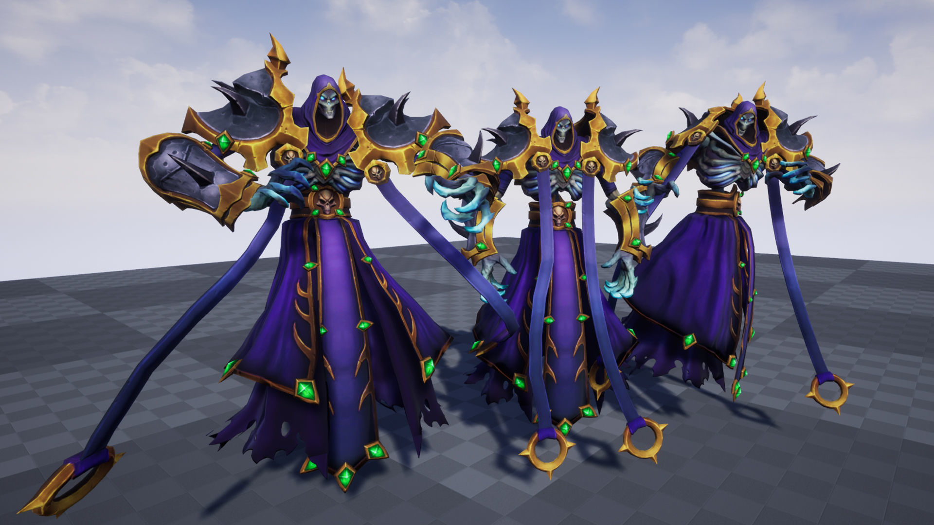 Stylized Fantasy Lich Low-poly 3D model_5