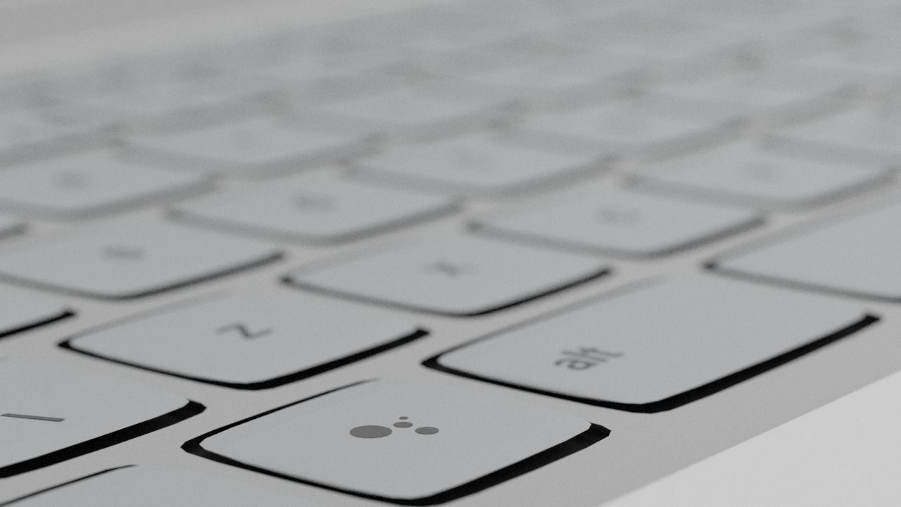 Pixelbook Panda Black And White Skin Edition 3D model_5