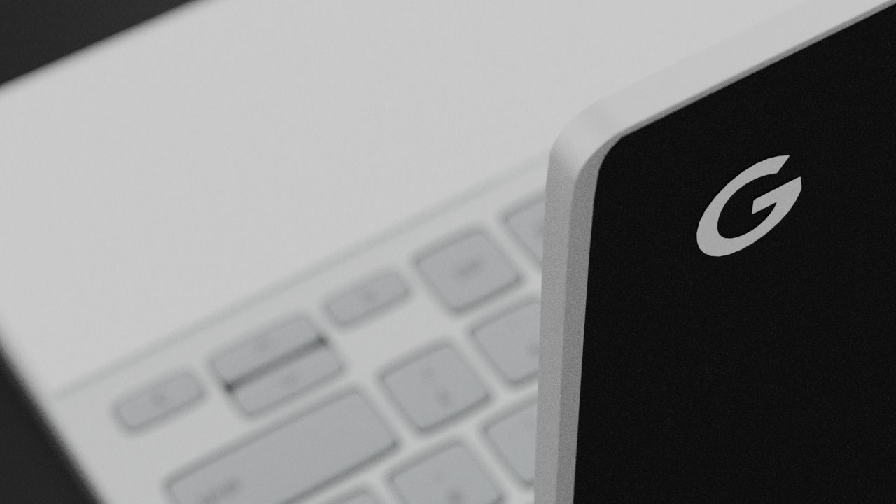 Pixelbook Panda Black And White Skin Edition 3D model_6