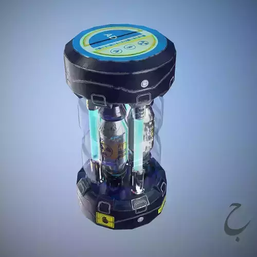 Sci-Fi Grenade 01 Low-poly 3D model