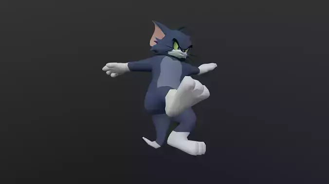 TOMC-007 Tom Cat Front Flip Low-poly 3D model
