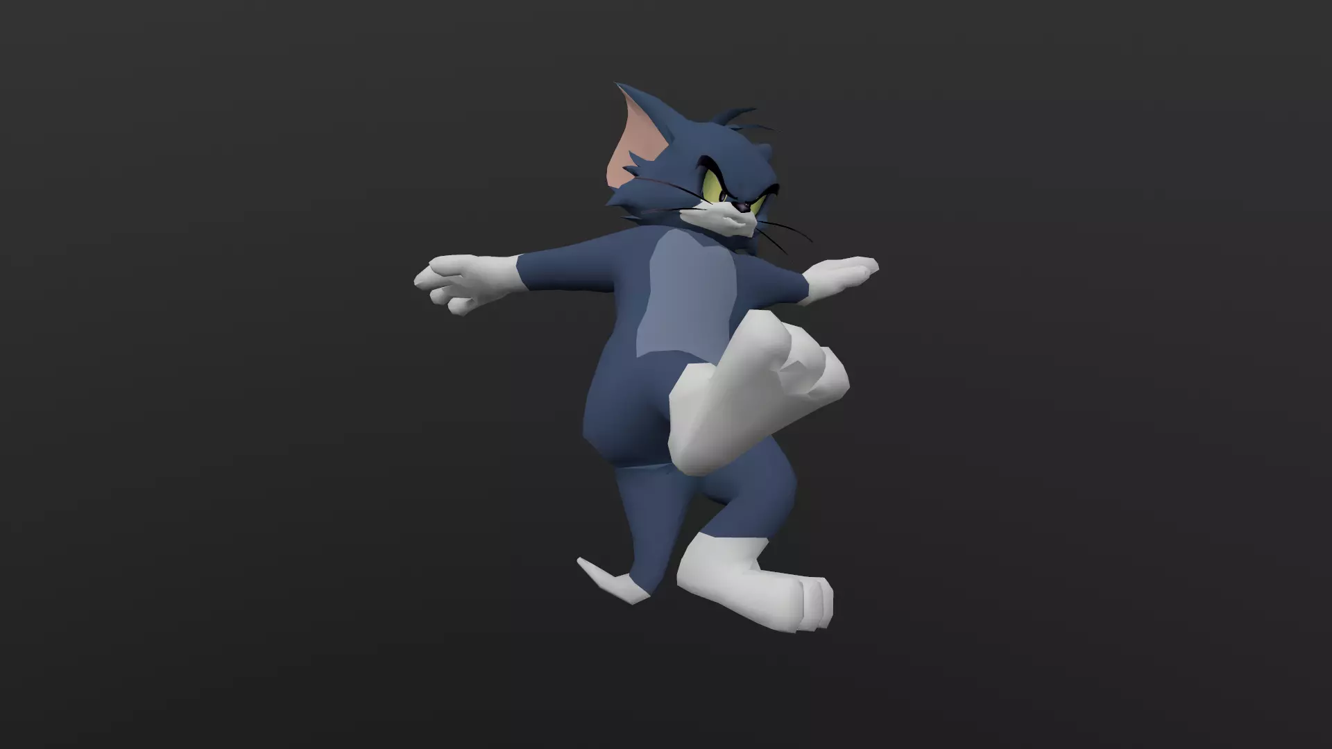TOMC-007 Tom Cat Front Flip Low-poly 3D model_0