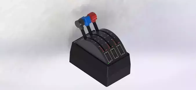 Saitek Throttle Quadrant Box 3D print model