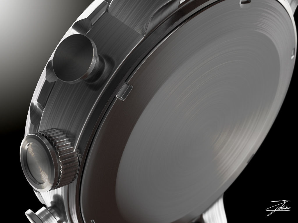 Fossil JR 1486 wristwatch 3D model_6