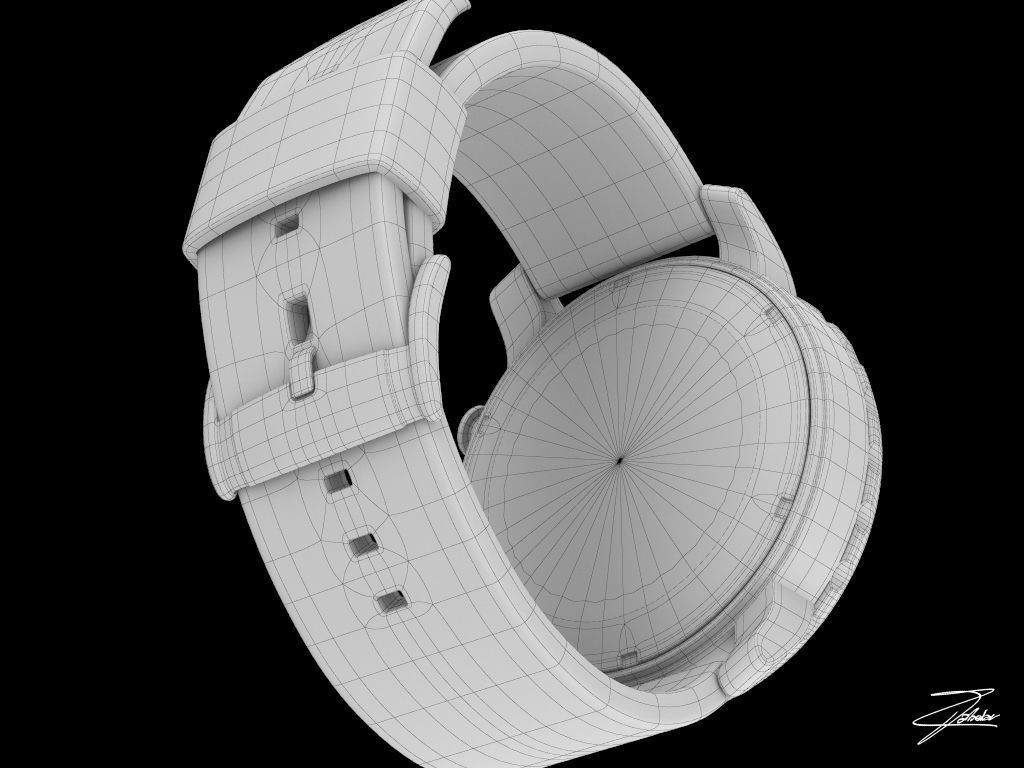 Fossil JR 1486 wristwatch 3D model_10