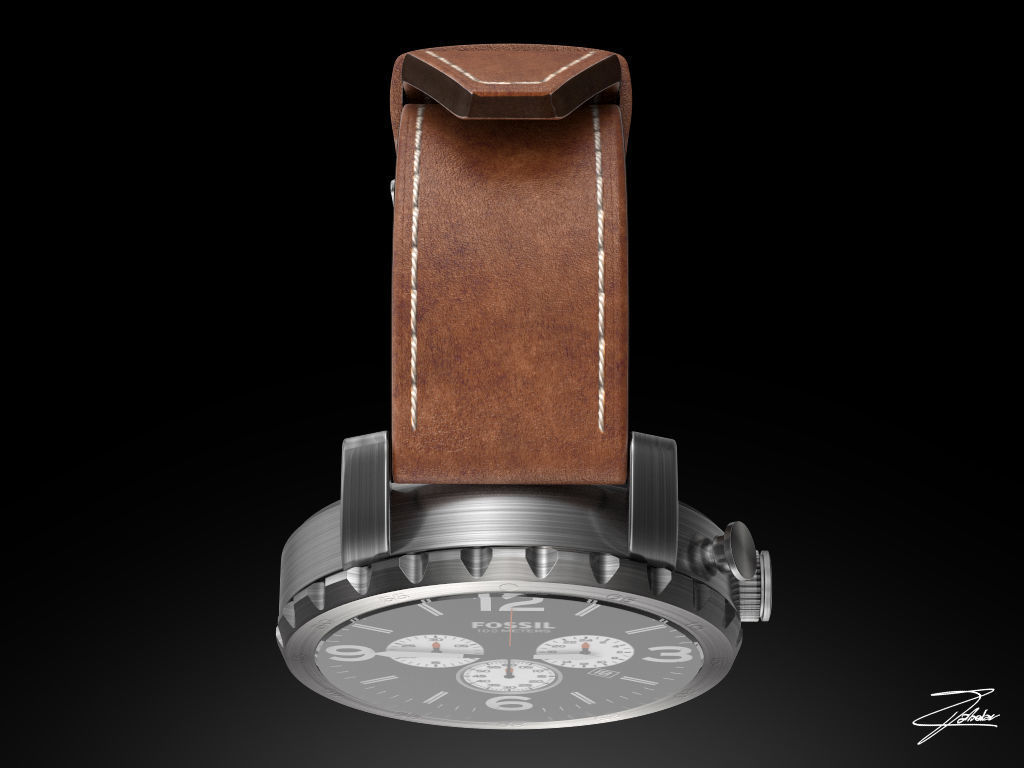 Fossil JR 1486 wristwatch 3D model_7