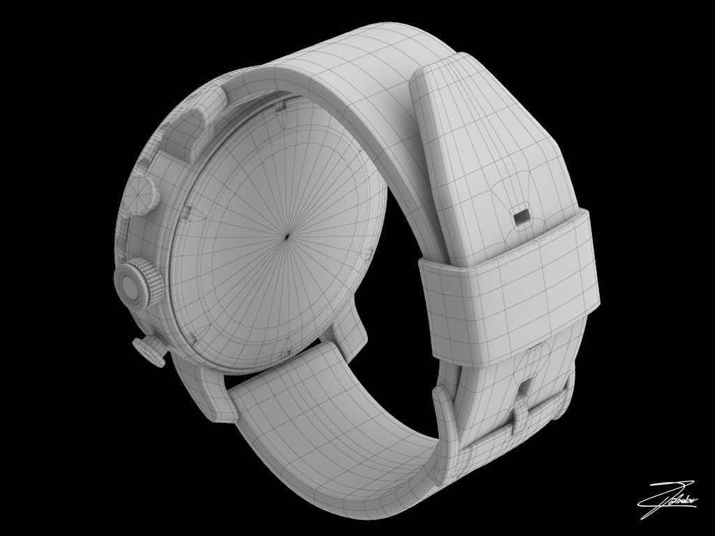 Fossil JR 1486 wristwatch 3D model_9
