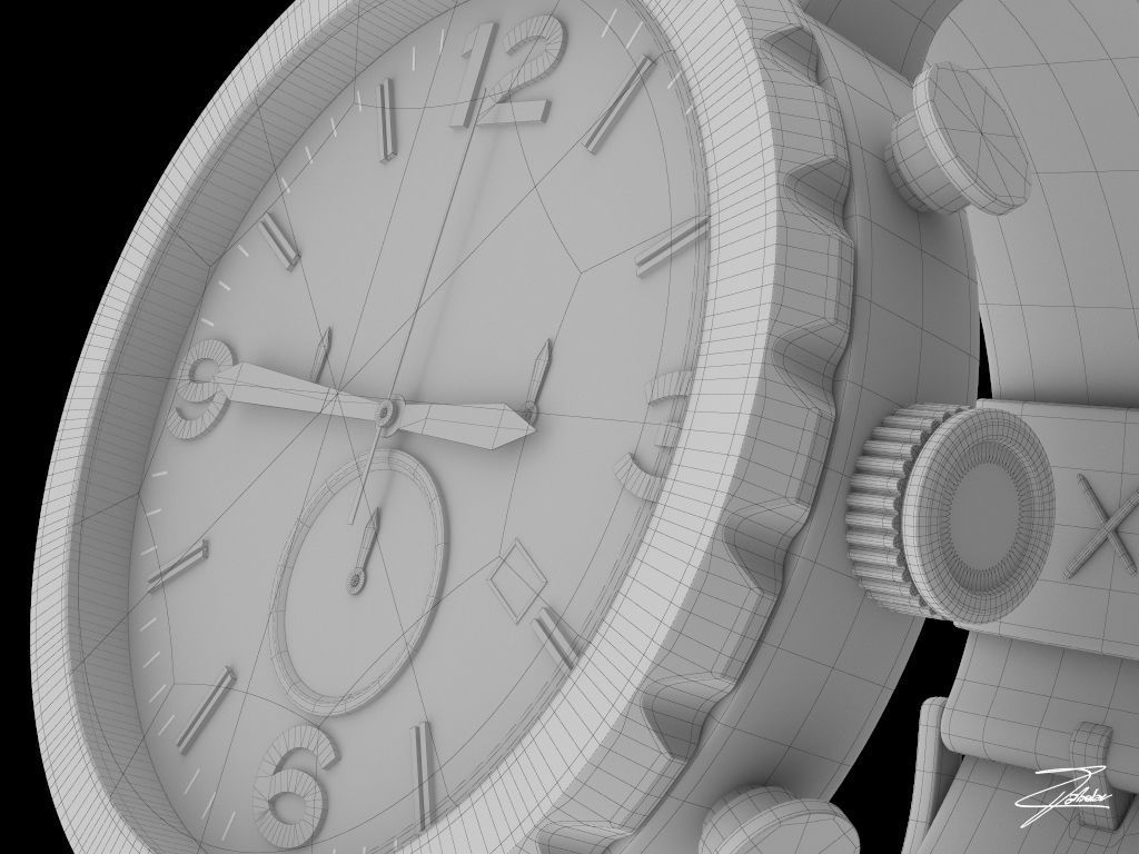 Fossil JR 1486 wristwatch 3D model_11