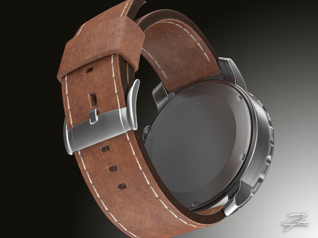 Fossil JR 1486 wristwatch 3D model_4