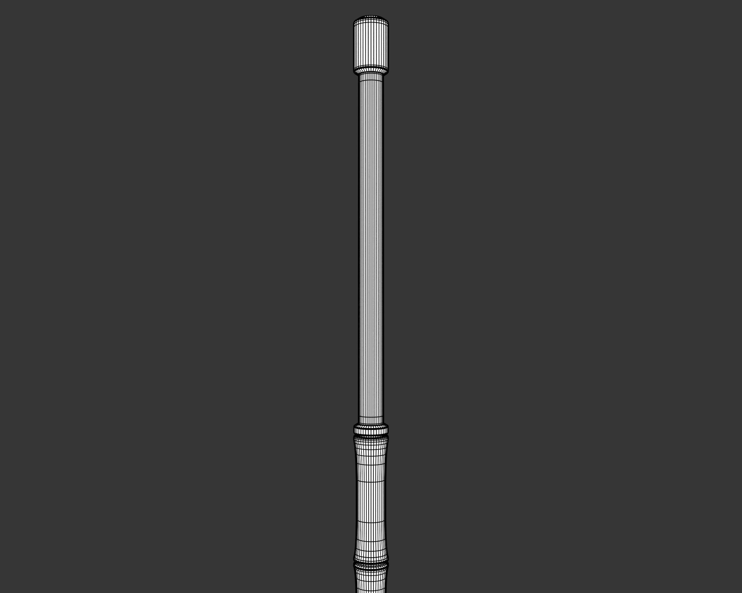 Medieval Knightly Weapon Spear Low-poly 3D model_14
