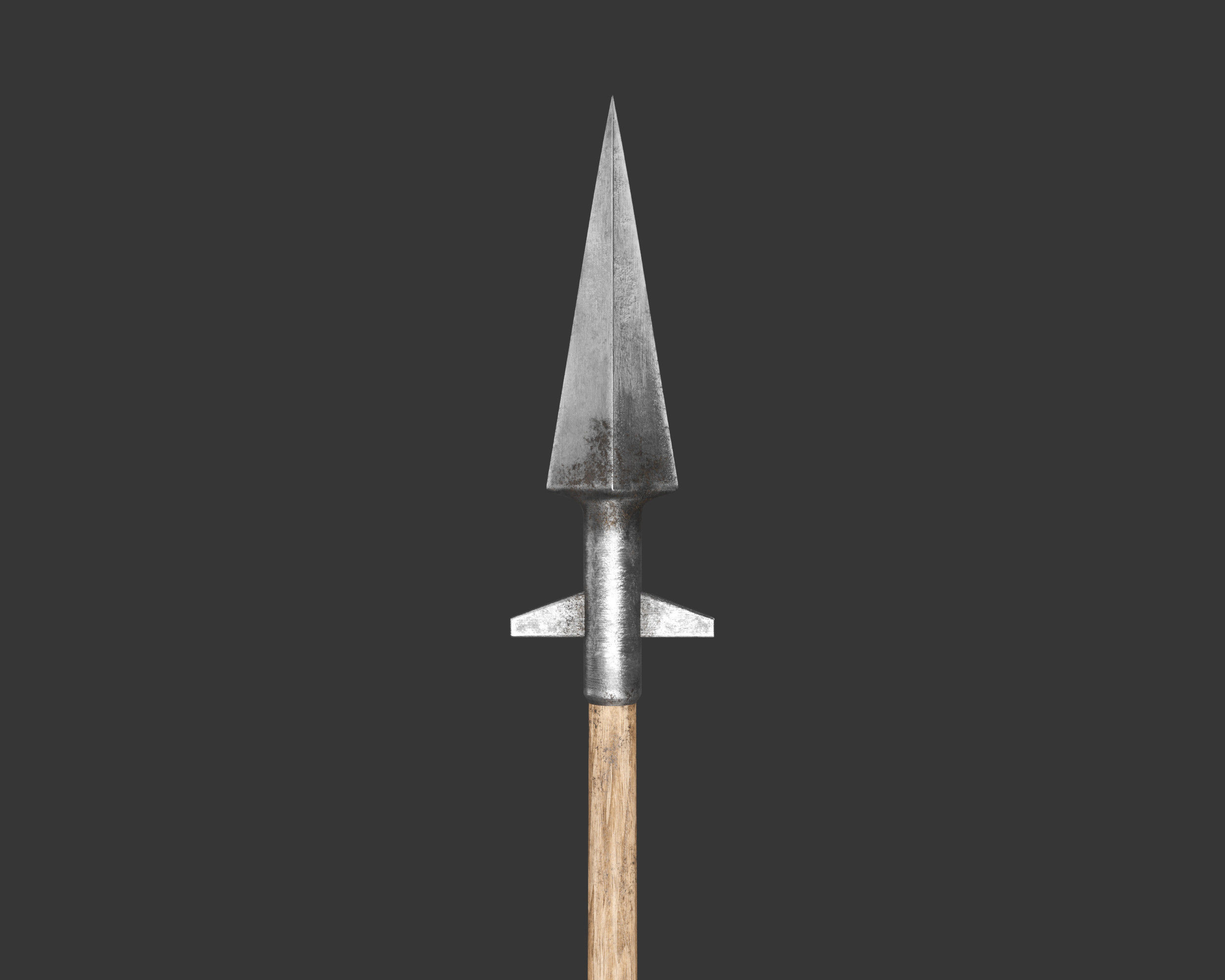 Medieval Knightly Weapon Spear Low-poly 3D model_6