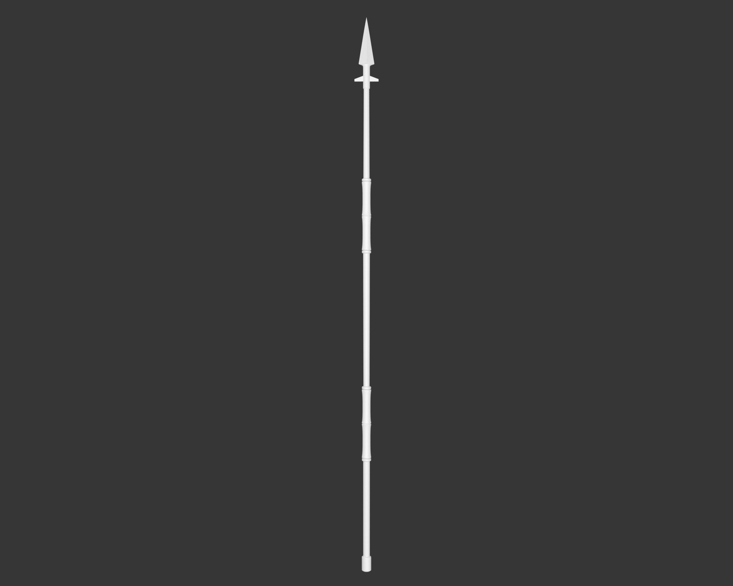 Medieval Knightly Weapon Spear Low-poly 3D model_4