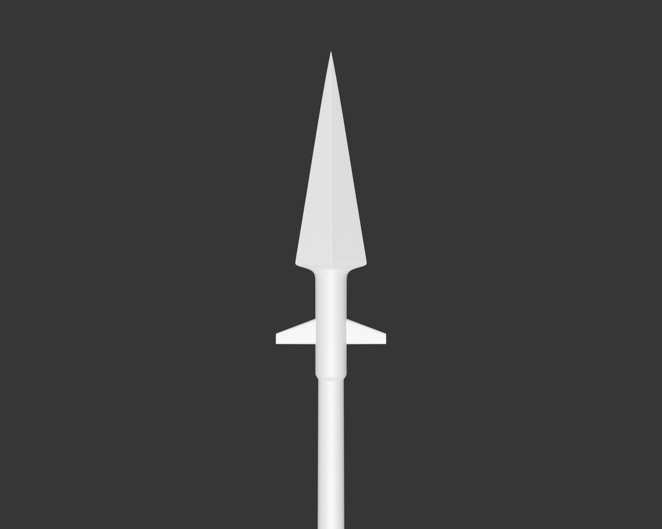 Medieval Knightly Weapon Spear Low-poly 3D model_7