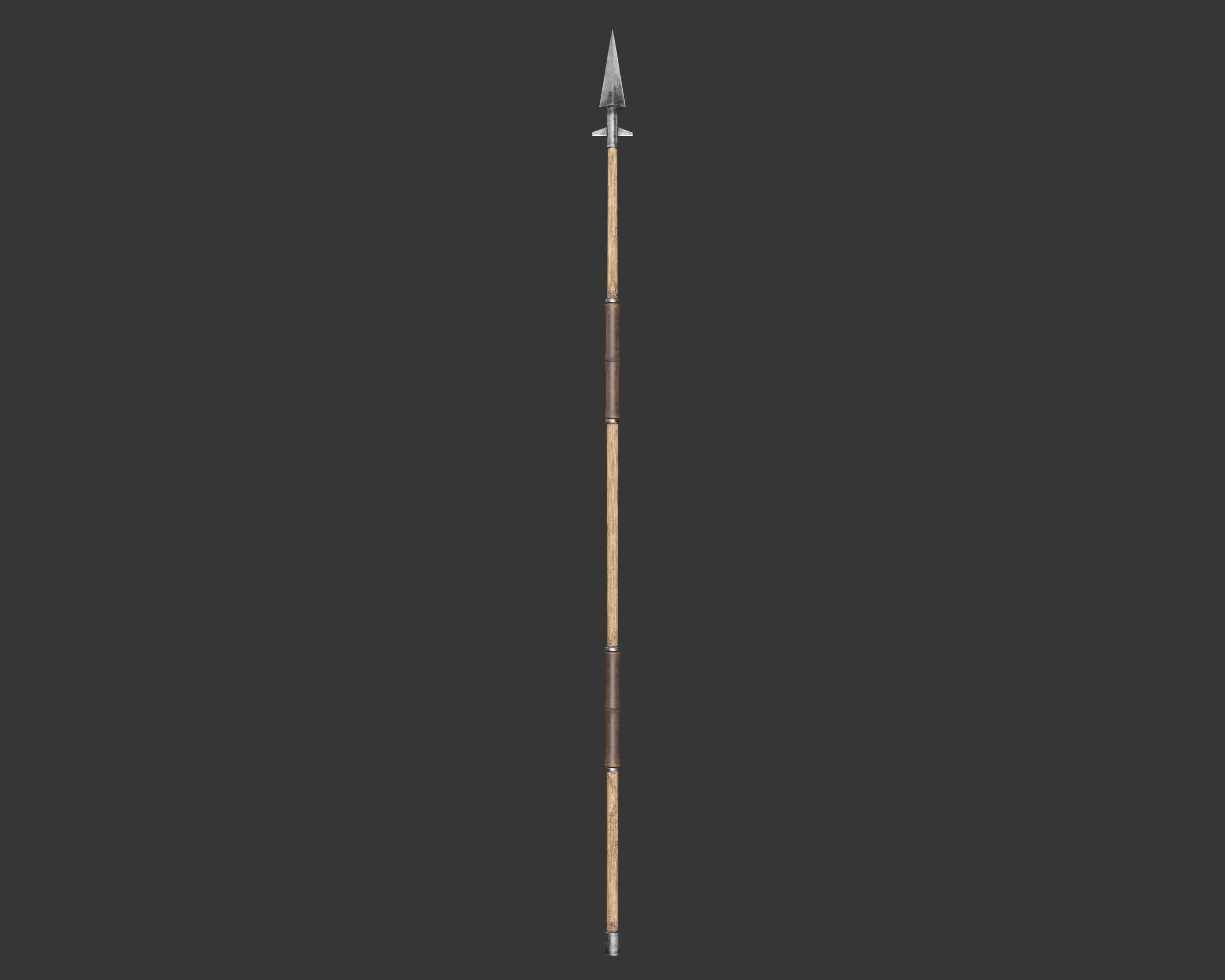 Medieval Knightly Weapon Spear Low-poly 3D model_3