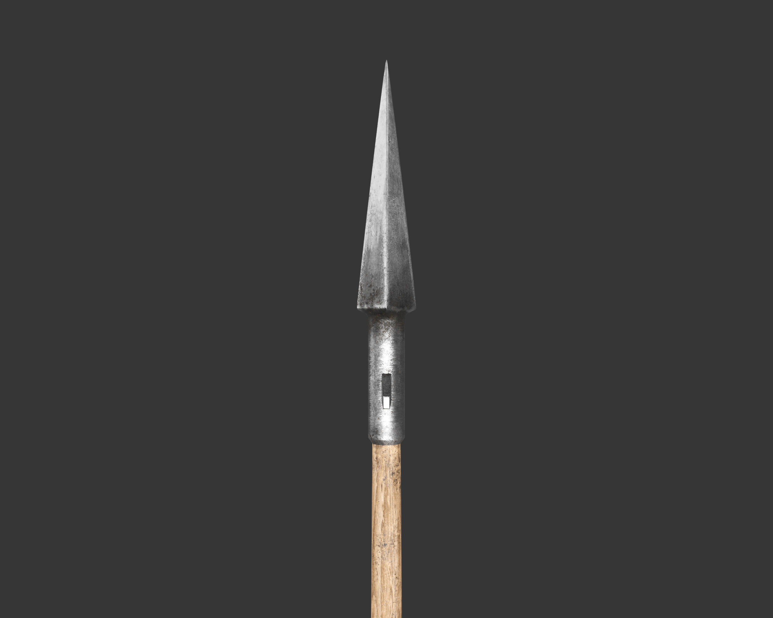 Medieval Knightly Weapon Spear Low-poly 3D model_9