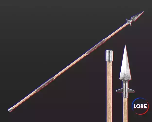 Medieval Knightly Weapon Spear Low-poly 3D model