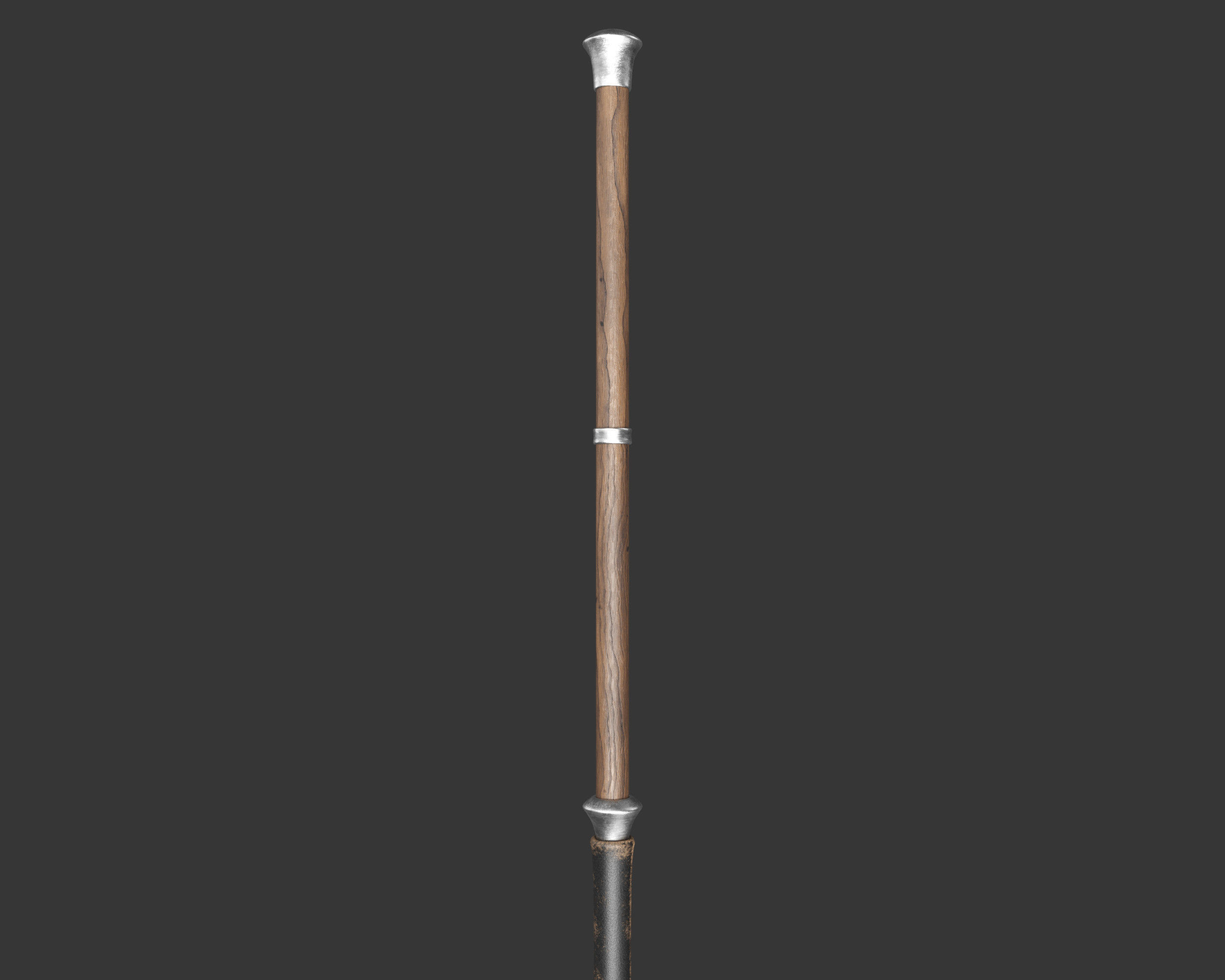 Medieval Elegant Weapon Spear Low-poly 3D model_12