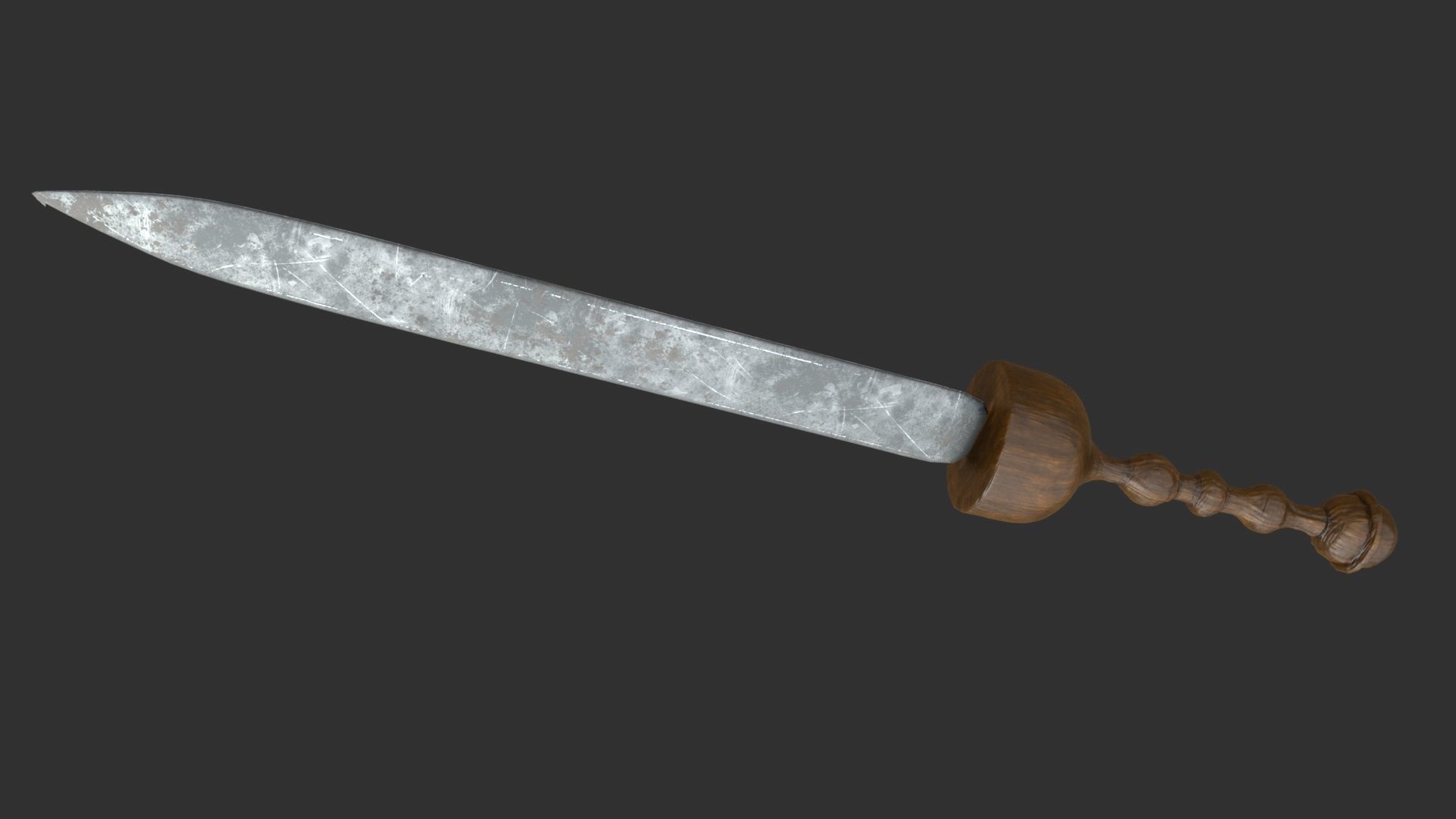 Roman Sword Free low-poly 3D model_3