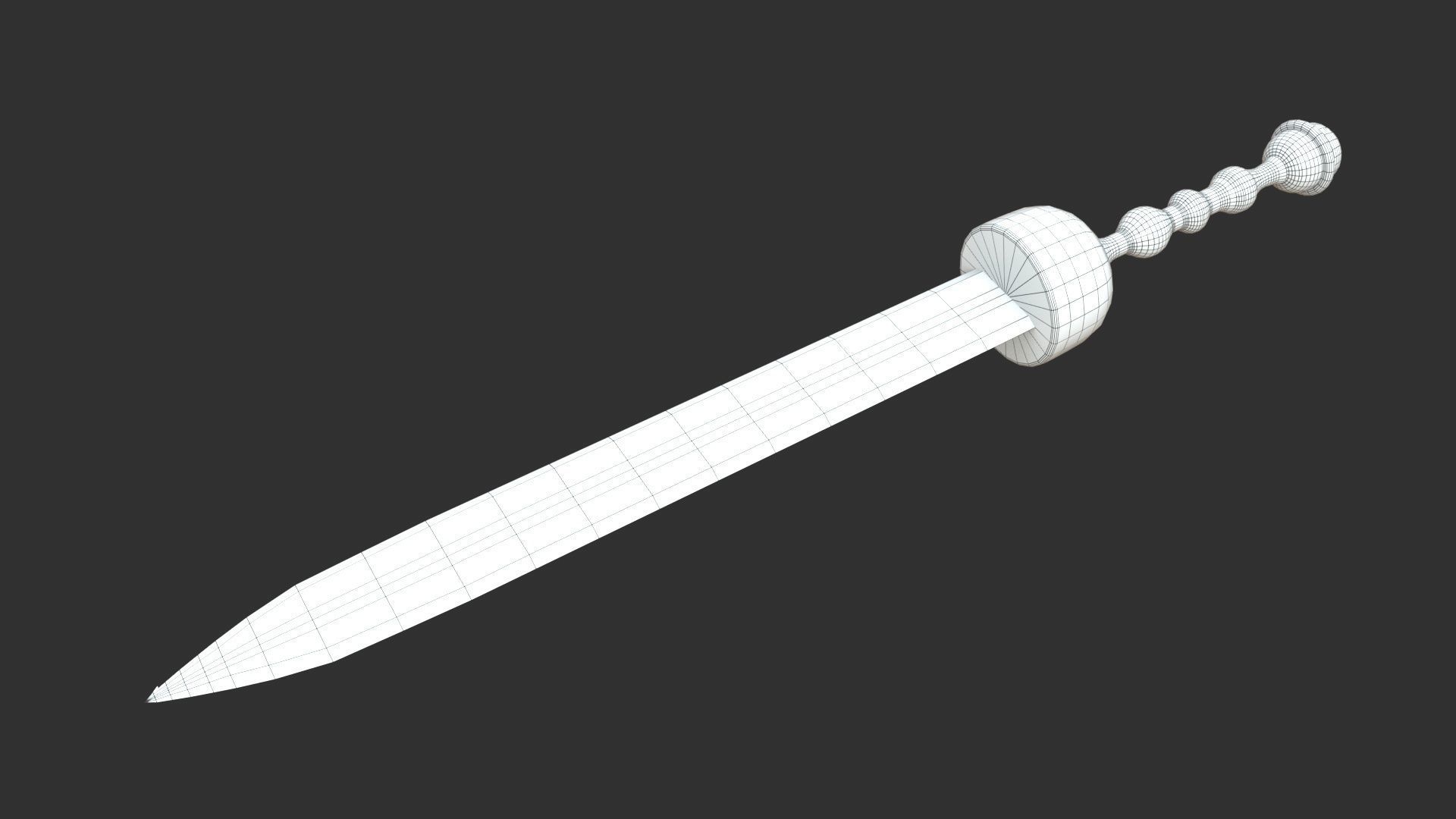 Roman Sword Free low-poly 3D model_5
