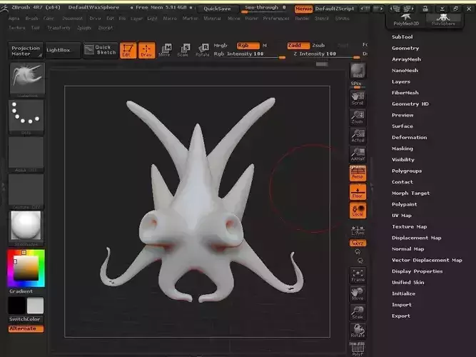  Surrealism octopus sculpture