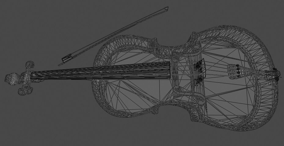 Cello - 3D model prop gameready 3D model_8