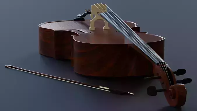 Cello - 3D model prop gameready 3D model