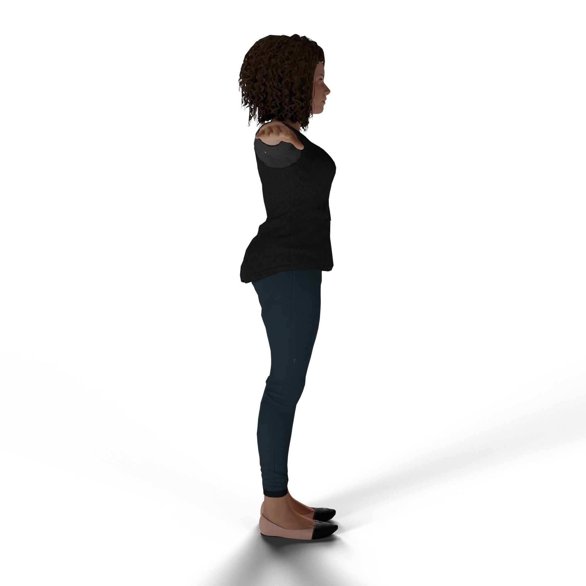 Female Character 3D model_6